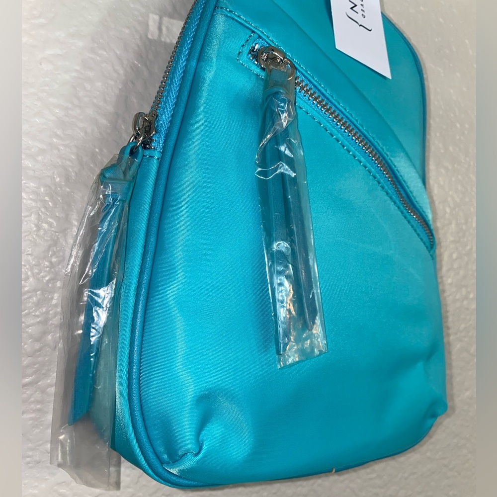 Calin Collection Crossbody Bag with guitar strap || NWT || Turquoise - Picture 6 of 14